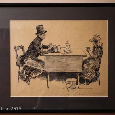 Charles Dana Gibson People of Dickens signed prints