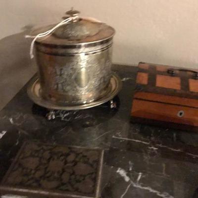 English Silver Tea Caddy 
