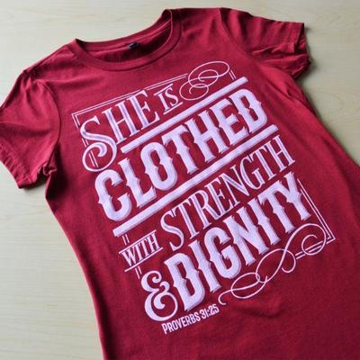 Proverbs3125 TableWomensRed 