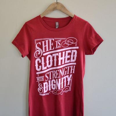 Proverbs3125 WomensRed  
