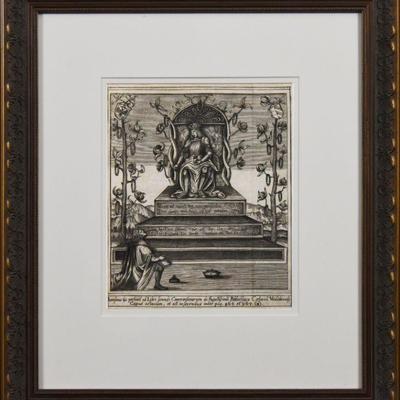 17th Century Engraving from Augustine's Second Book of Commentaries  