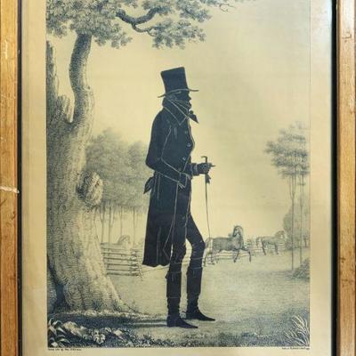 Antique Lithographic Print Entitled John Randolf, 1844  