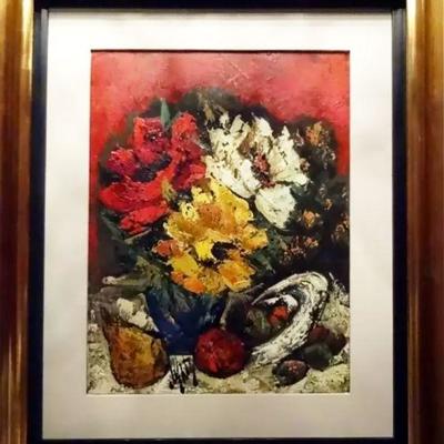 Floral Still Life Oil Painting by Rena Ahty  