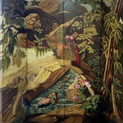 Large Hand Painting MAITLAND-SMITHÂ® Tropical Room Divider / Screen 