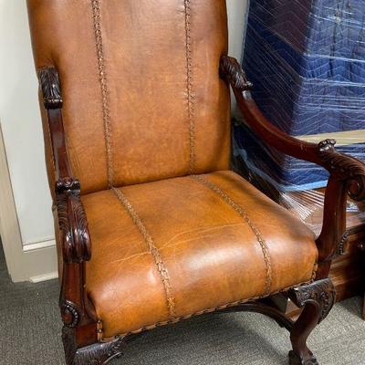 Pair of Matching Leather Chairs