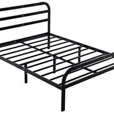 ZIYOO Heavy Duty Steel Bed Frame With Headboard