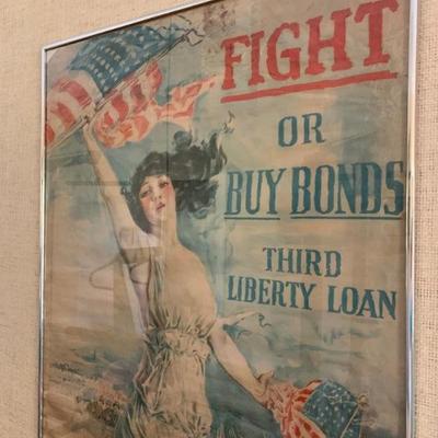 WWI Liberty Bonds Lithogaph