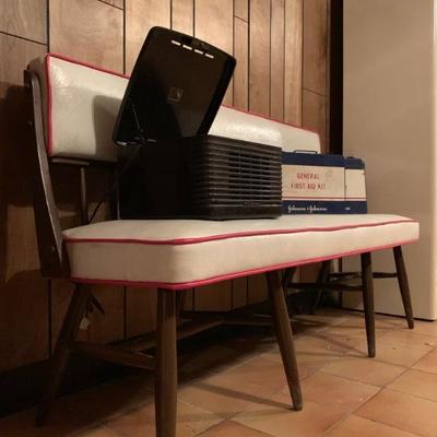 Vintage Vinyl Bench 