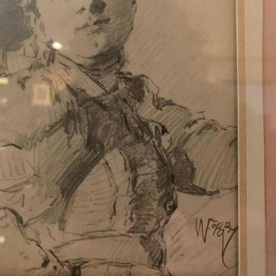 W. Forsyth, Pencil Drawing 