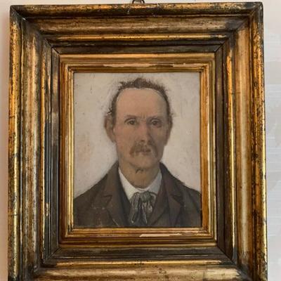 Portrait of a Man, Oil on Canvas, 19th Century 
