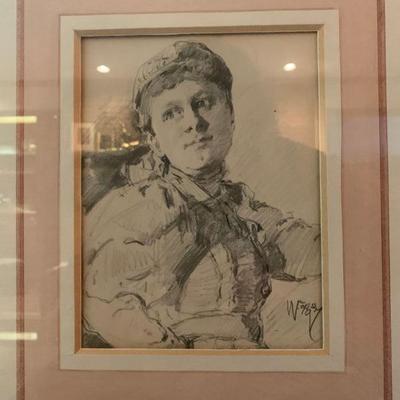 W. Forsyth, Pencil Drawing 