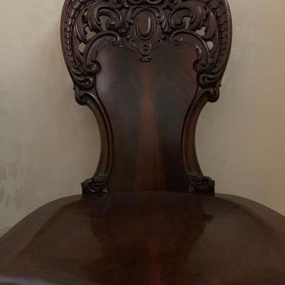 Turn of the Century Carved Frame Chair 
