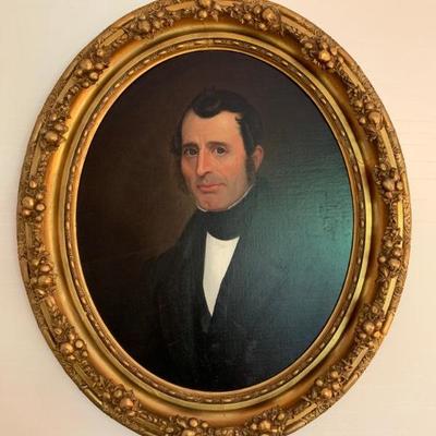 Portrait, Giltwood Frame, Artist Unknown 