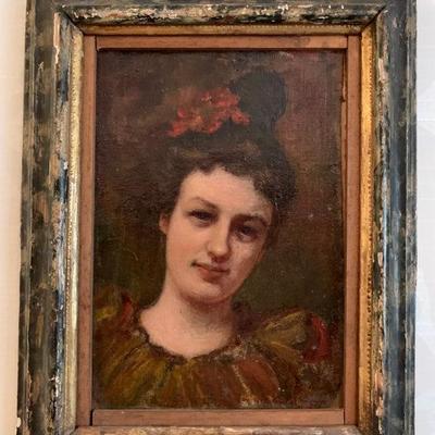Portrait of a Dancer, Unknown, Late 19th Century, European, Oil on Board 