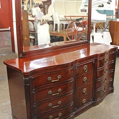 Mahogany Carved High Chest with Fitted Interior and Low Chest with Mirror

Auction Estimate $200-$400 â€“ Located Inside