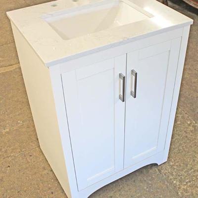 NEW White 20â€ Marble Top 2 Door Bathroom Vanity

Auction Estimate $100-$300 â€“ Located Inside


