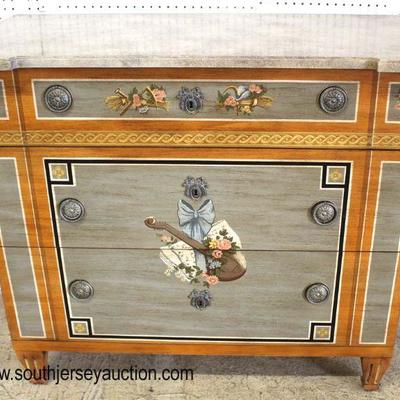 Like New “Drexel Heritage Furniture” Paint Decorated 3 Drawer Chest

Auction Estimate $300-$600 – Located Inside