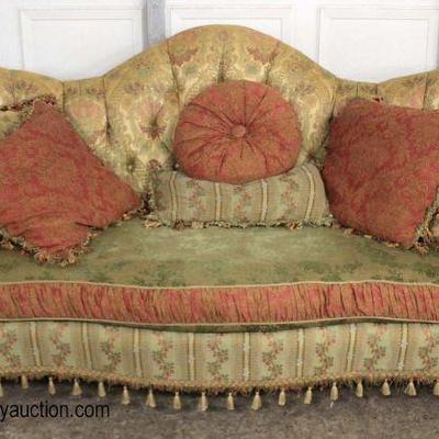  Decorator Upholstered Sofa with Decorative Pillows

Auction Estimate $100-$400 â€“ Located Inside 