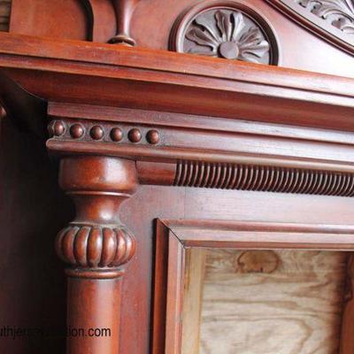 ANTIQUE Mahogany Victorian Carved Fireplace Mantle

Auction Estimate $200-$400 â€“ Located Dock