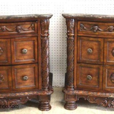 5 Piece Contemporary Carved and Fancy King Bedroom Set with Marble Tops

Auction Estimate $700-$1500 â€“ Located Inside

 