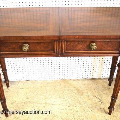 Very Nice Model “Kargas Furniture” Burl Walnut 2 Drawer Extension Console Sofa Table in Very Good Condition

Auction Estimate $400-$800 –...