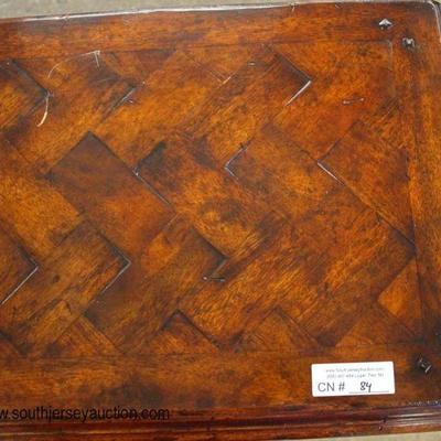 QUALITY French Style Parquet Top Sofa Table

Auction Estimate $200-$400 â€“ Located Inside