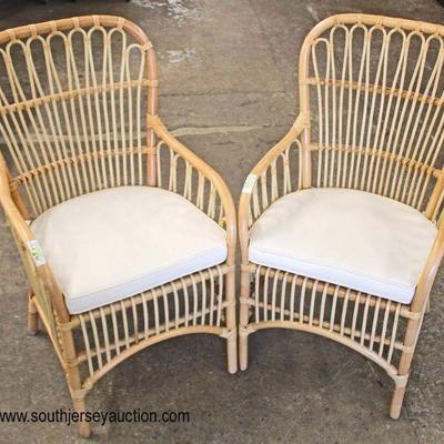 PAIR of NEW Rattan Style Arm Chairs

Auction Estimate $100-$300 â€“ Located Inside