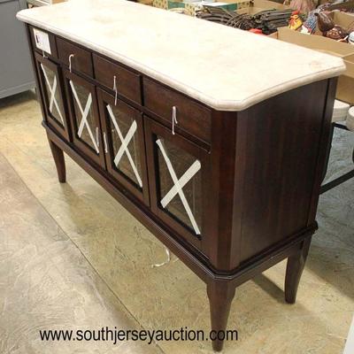 NEW Marble Top Mahogany Finish 4 Drawer 4 Door Buffet Credenza

Auction Estimate $100-$300 â€“ Located Dock