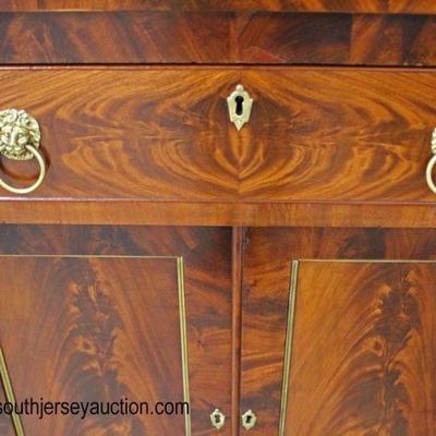 BEAUTIFUL Burl Mahogany Empire Buffet with Gallery in Very Good Condition circa 1840â€™s-1860â€™s

Auction Estimate $400-$800 â€“ Located...