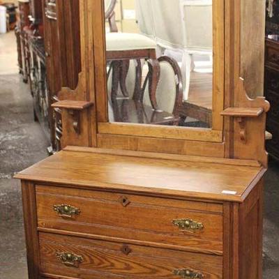  ANTIQUE Oak Dresser with Mirror

Auction Estimate $100-$200 â€“ Located Inside 