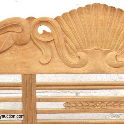 Teak â€œJewels of Java, Endicott, NY 100% Plantation Teakâ€ Wood Carved Bench

Auction Estimate $200-$400 â€“ Located Inside