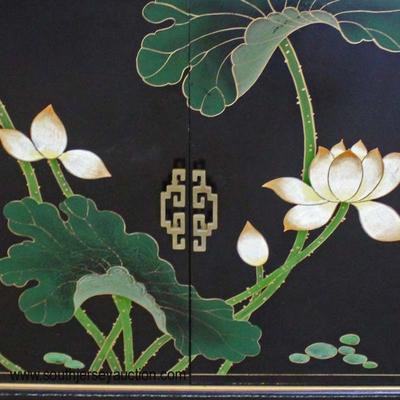 Asian Inspired Black Lacquer Design 3 Door Console

Auction Estimate $100-$300 â€“ Located Inside