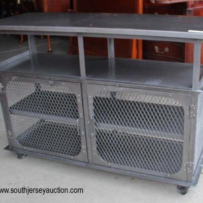 Industrial Style Metal 2 Door Mesh Style Rolling Serving Cart Island

Auction Estimate $200-$400 â€“ Located Inside