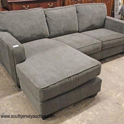 NEW Sofa Chaise in the Slate Grey Upholstery

Auction Estimate $200-$400 â€“ Located Inside