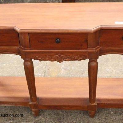 Mahogany 3 Drawer Console Credenza

Auction Estimate $100-$300 â€“ Located Inside