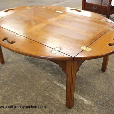 SOLID Mahogany â€œBaker Furnitureâ€ Butlers Table

Auction Estimate $100-$200 â€“ Located Inside