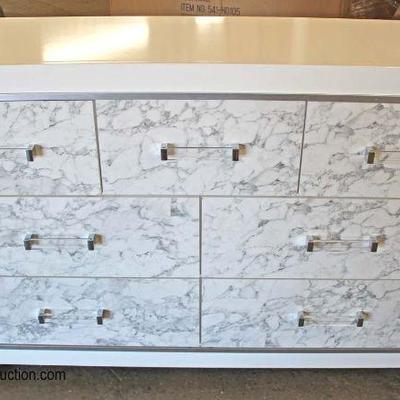 NEW Faux White Marble Front 7 Drawer Low Chest

Auction Estimate $200-$400 â€“ Located Inside