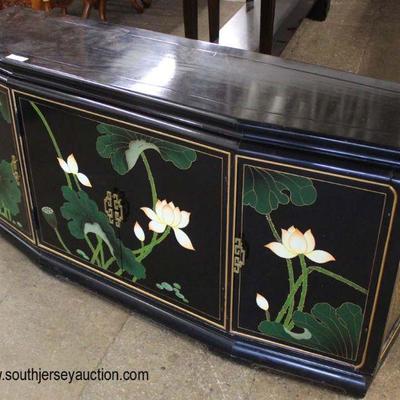 Asian Inspired Black Lacquer Design 3 Door Console

Auction Estimate $100-$300 â€“ Located Inside