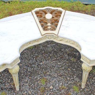 VINTAGE Italian Style Marble Top Coffee Table

Auction Estimate $20-$50 â€“ Located Field