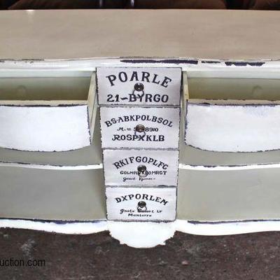 Distressed Decorator 6 Drawer Country French Style Console

Auction Estimate $100-$300 â€“ Located Inside