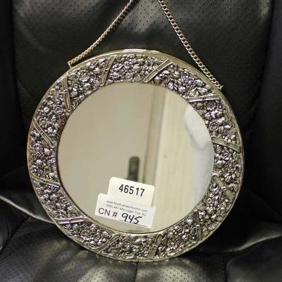 NICE Marked â€œTekporm 925 Silver PTâ€ Carved Framed Hanging Mirror

Auction Estimate $100-$300 â€“ Located Inside