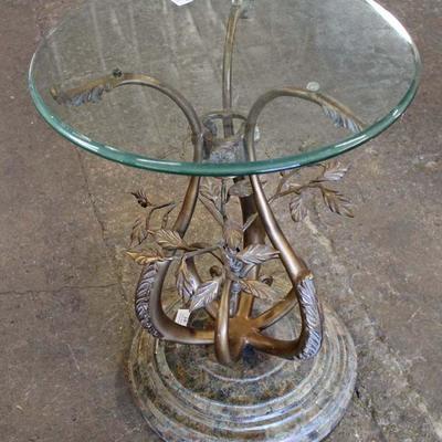 Decorative Iron Base Glass Top Table

Auction Estimate $100-$200 â€“ Located Inside