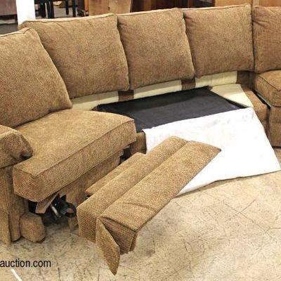 Like New NICE 3 Piece Sectional Tweed Brown Sofa with Twin Corner Sleeper

Auction Estimate $200-$400 â€“ Located Inside