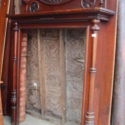  ANTIQUE Mahogany Victorian Carved Fireplace Mantle

Auction Estimate $200-$400 â€“ Located Dock 
