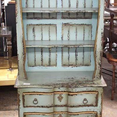  Paint Decorated Distressed Country French Style 2 Drawer China Cabinet

Auction Estimate $200-$400 â€“ Located Inside 