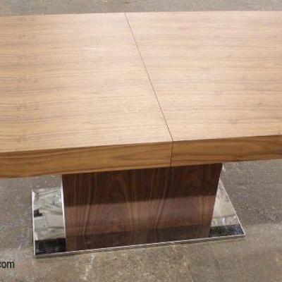 NEW Modern Design Danish Walnut Dining Room Table with 1 Leaf

Auction Estimate $200-$400 â€“ Located Inside
