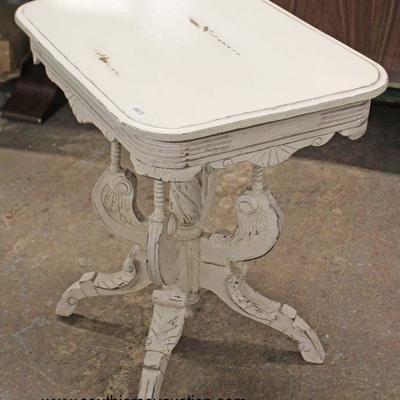  Paint Decorated Distressed Victorian Style Carved Parlor Table

Auction Estimate $100-$300 â€“ Located Inside 