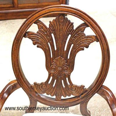 7 Piece Burl Mahogany Banded and Inlaid Dining Room Table with 6 Medalian Back Chairs â€“ Table has 2 Leaves

Auction Estimate $400-$800...