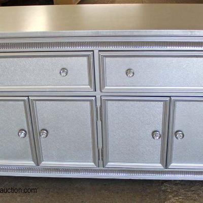 NEW Silver Decorator 2 Drawer 4 Door Chest

Auction Estimate $200-$400 â€“ Located Inside