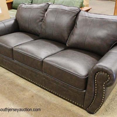 NEW â€œAbbyson Furnitureâ€ 3 Piece Brown Leather Tacked Sofa, Loveseat and Club Chair

Auction Estimate $400-$800 â€“ Located Inside